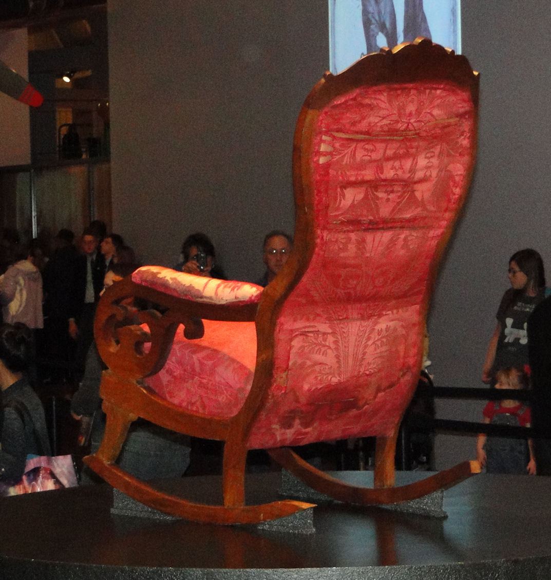 Back view of the Lincoln Rocker