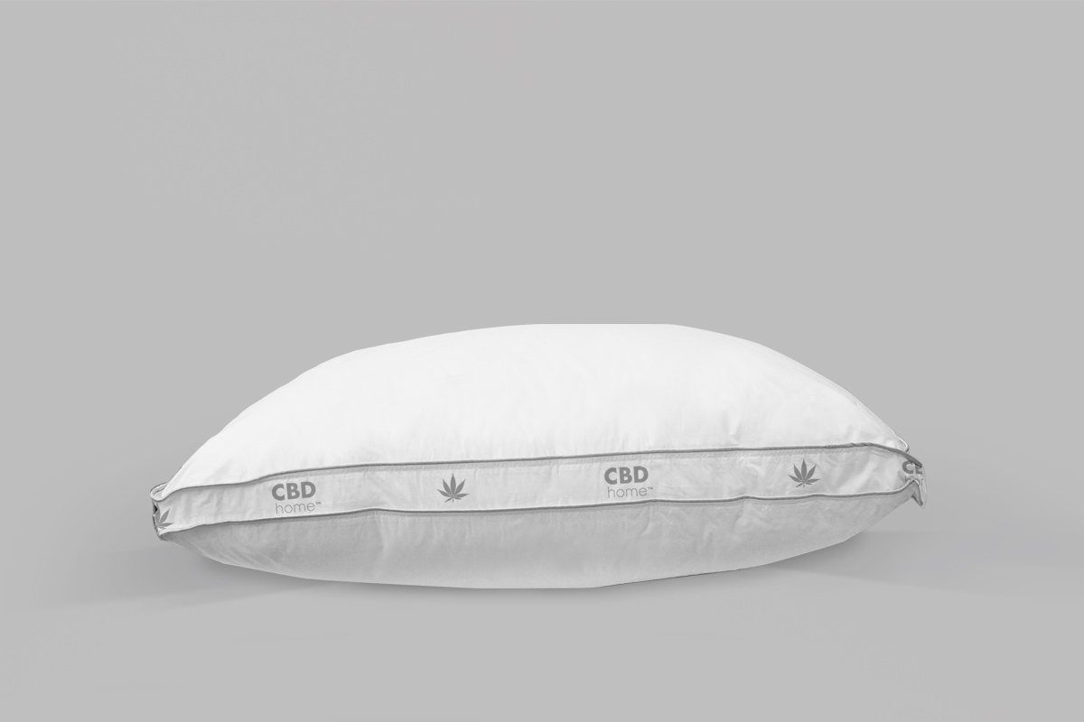 White-colored CBD Bed Sheets pillowcase