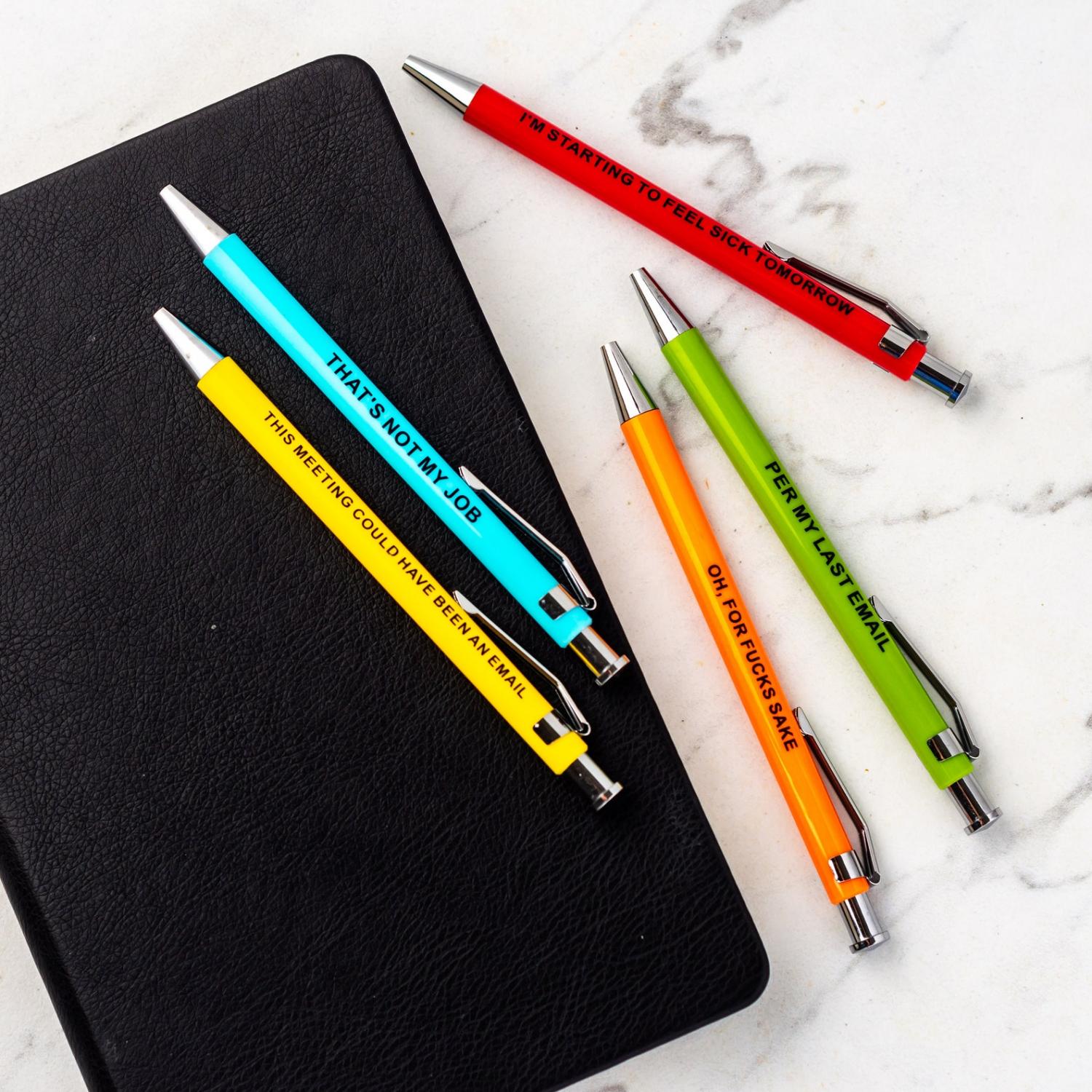 These Offensive Office Pens Are The Ideal Way To Retaliate Against Obnoxious Coworkers