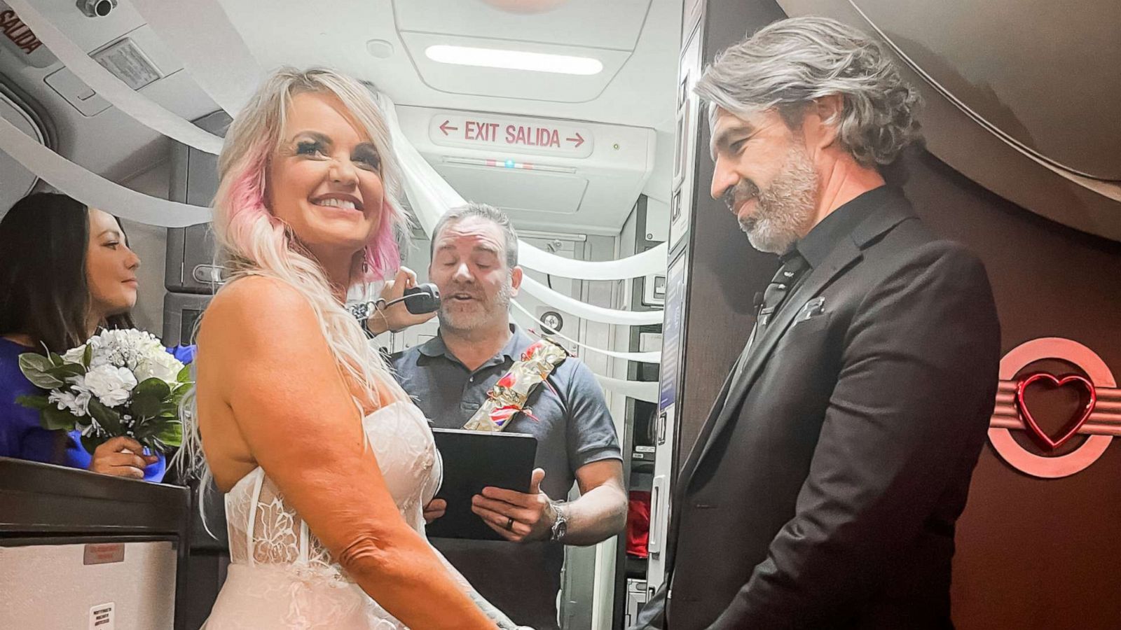 A Couple Gets Married On A Plane As They Celebrate Their Love In Mid-air