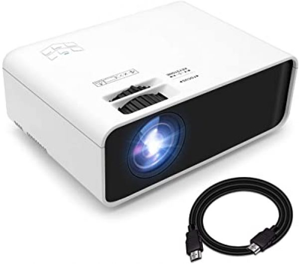 Mini Movie Projector with lights on