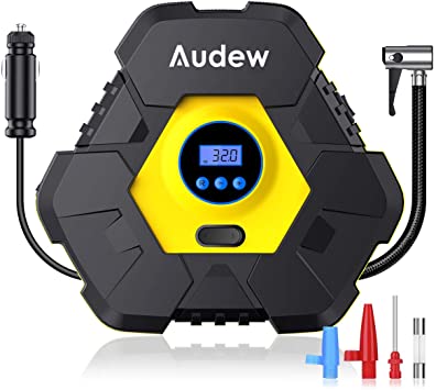 Portable Air Compressor with 4 extra nozzles