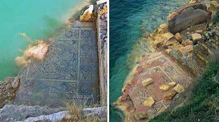 2,000 Years Old Roman Mosaics Found Near Zeugma Turkey's Euphrates Waters
