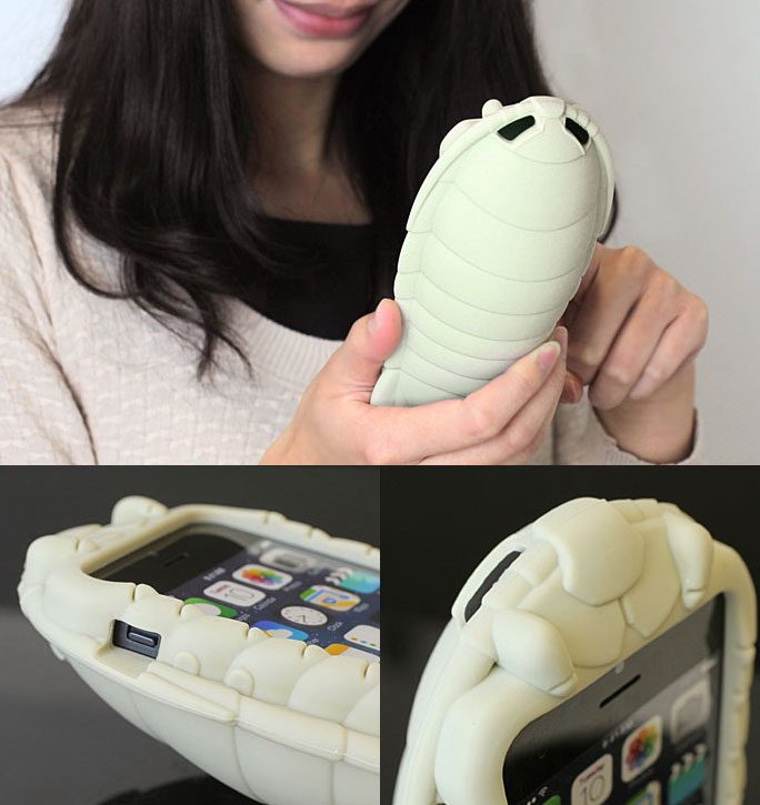 Giant white isopod phone case