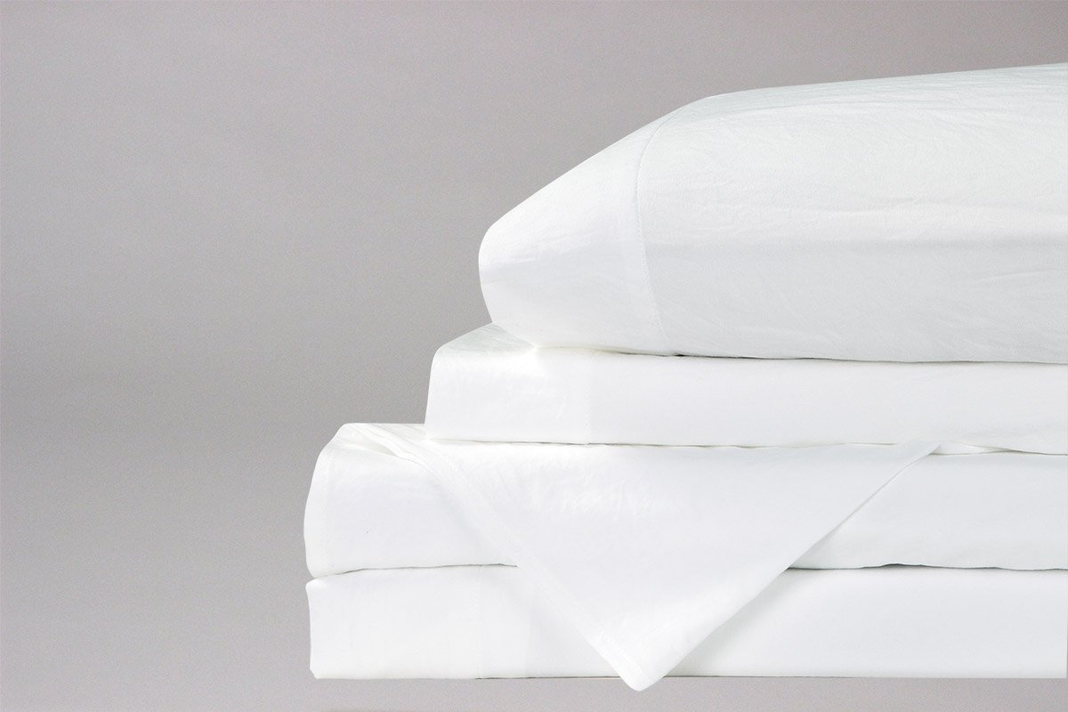 White CBD Bed Sheets set
