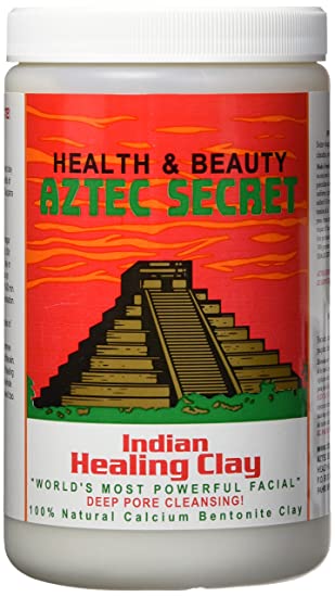 A container of Indian healing clay