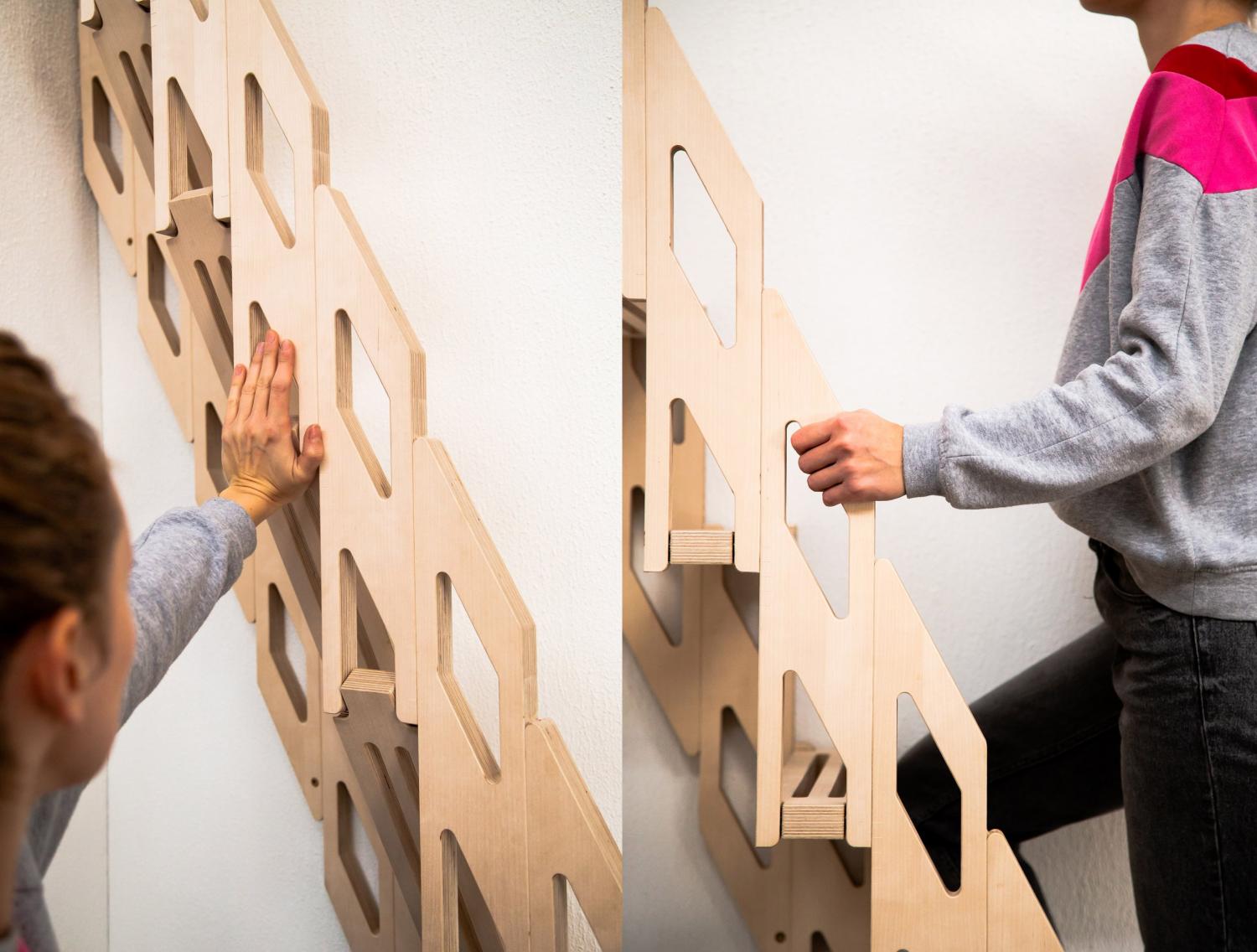 This Folding Staircase Is Ideal For Tiny Homes Or Loft Apartments