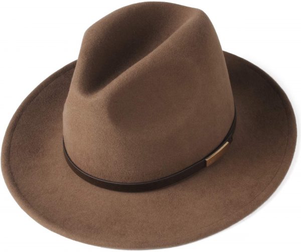 Brown FURTALK Fedora Hat