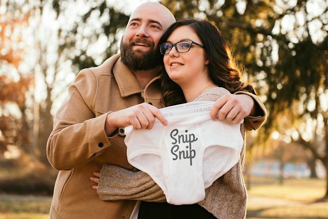 Towards A Child-Free Life - Couple Announces Vasectomy With Hilarious Photos Mimicking Pregnancy Photoshoot: 'Snip Snip'