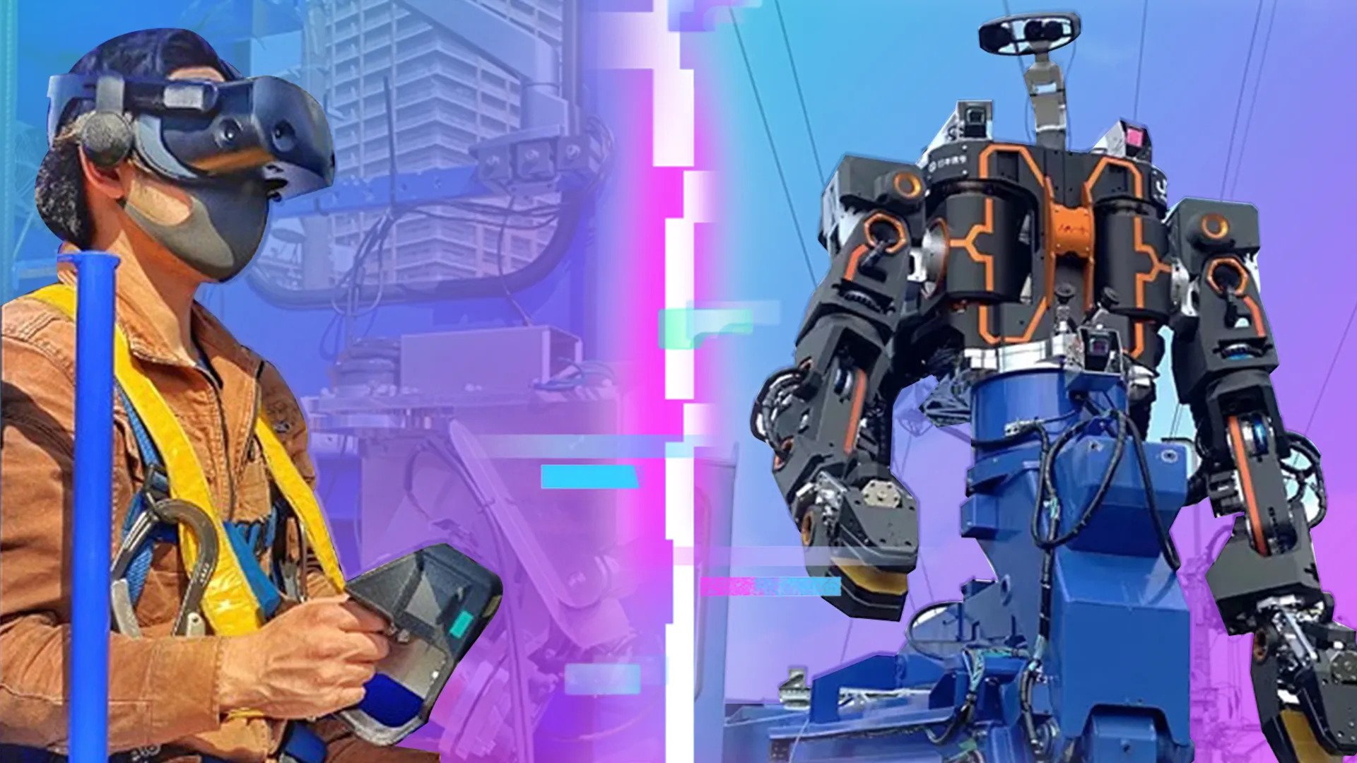 Giant Robots With Human VR Pilots Are Building Railways In Japan