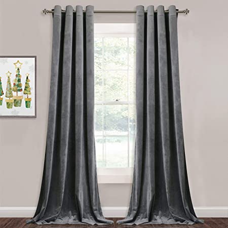 Velvet Curtains in a window wall