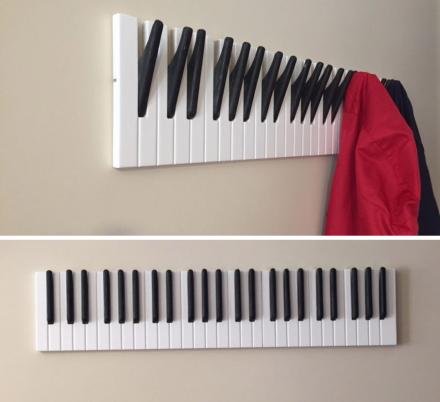 This Piano Keys Coat Rack Is Ideal For Music Lovers Of All Ages