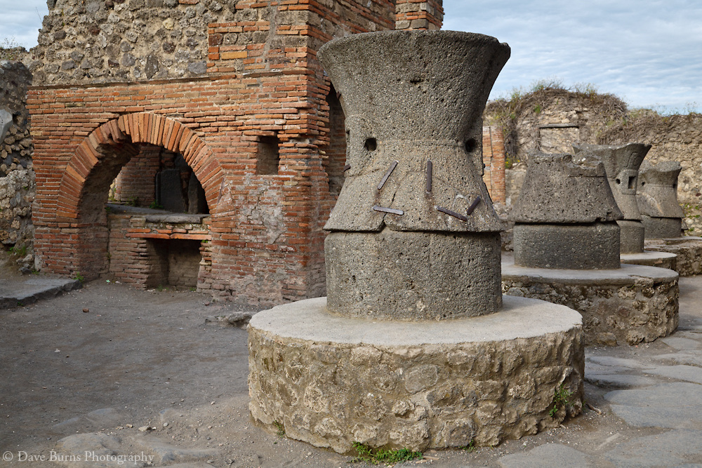 Large bread ovens of old Pompeii culture