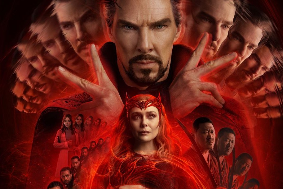 A poster of Dr. Strange and Scarlet witch
