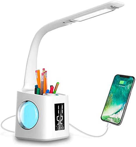 Study LED Desk Lamp with USB Charging