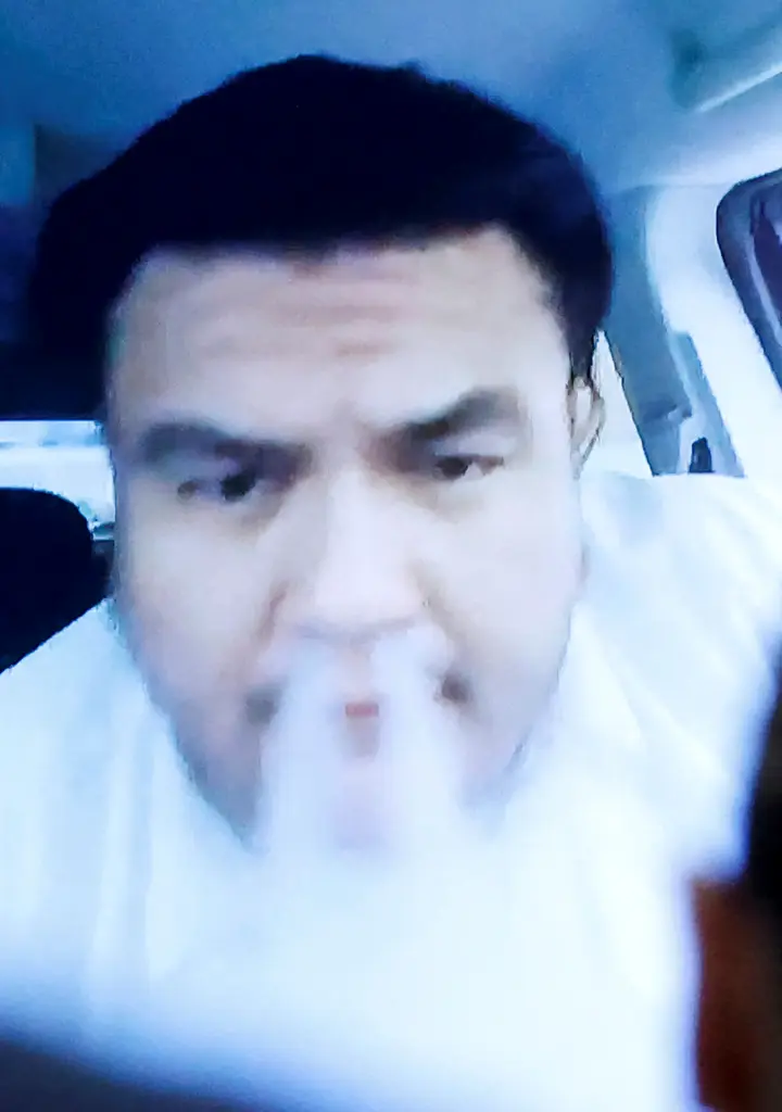 Alejandro Romero Vaping Inside His Car During A VideoTaped Testimoy