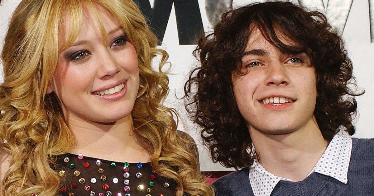 Adam Lamberg and Hilary Duff together at launch