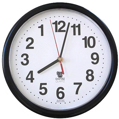 A black boundary clock that is in backward case