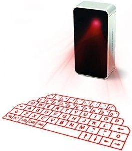 A laser projector that projects a keyboard