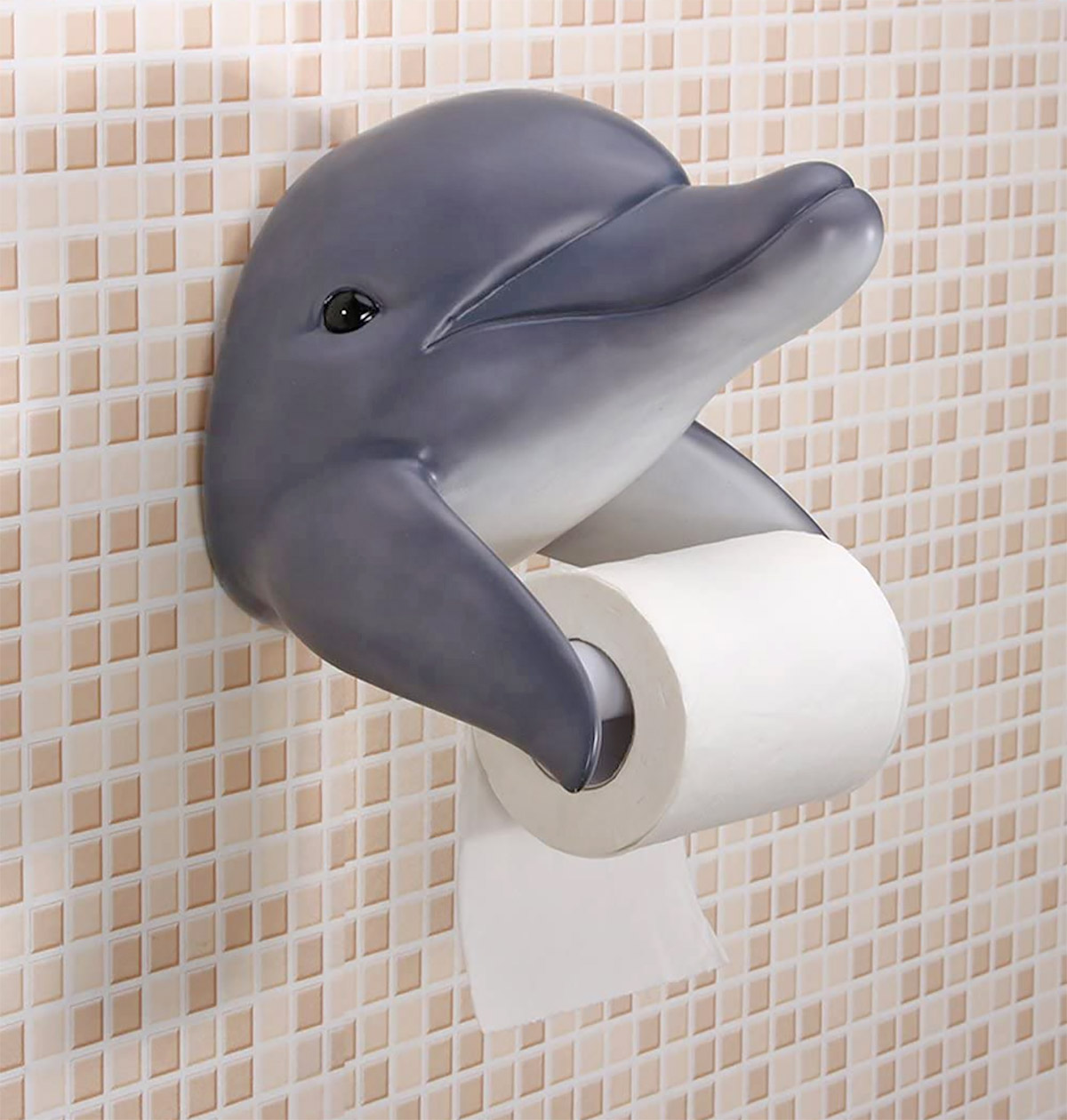 I'm Not Sure Why I Need This Dolphin Toilet Paper Holder
