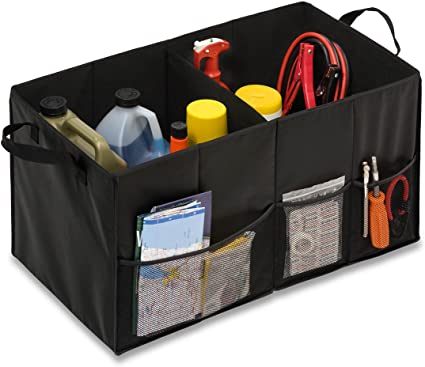 Car Organizer with different tools and things in it
