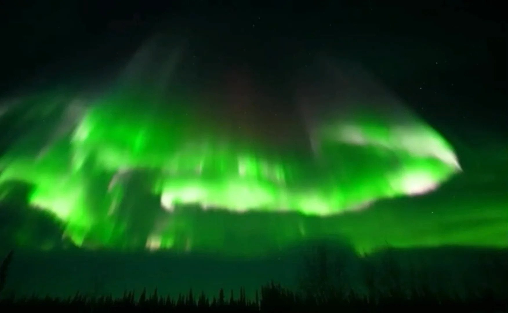 Newly Captured Shot Of Aurora Borealis In Fort Yukon Alaska