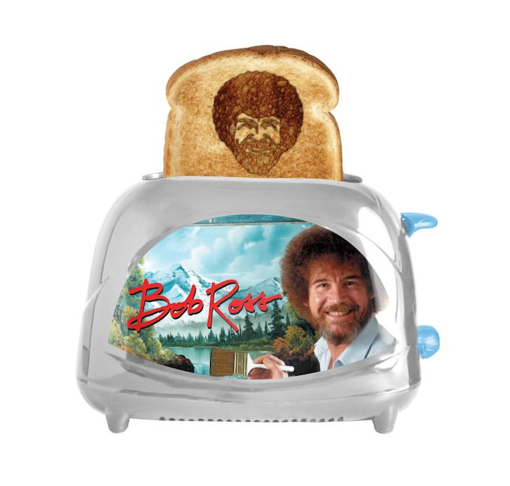 Bread toast with ross's pic on it