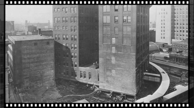The Rotation of the Indiana Bell Building In 1930