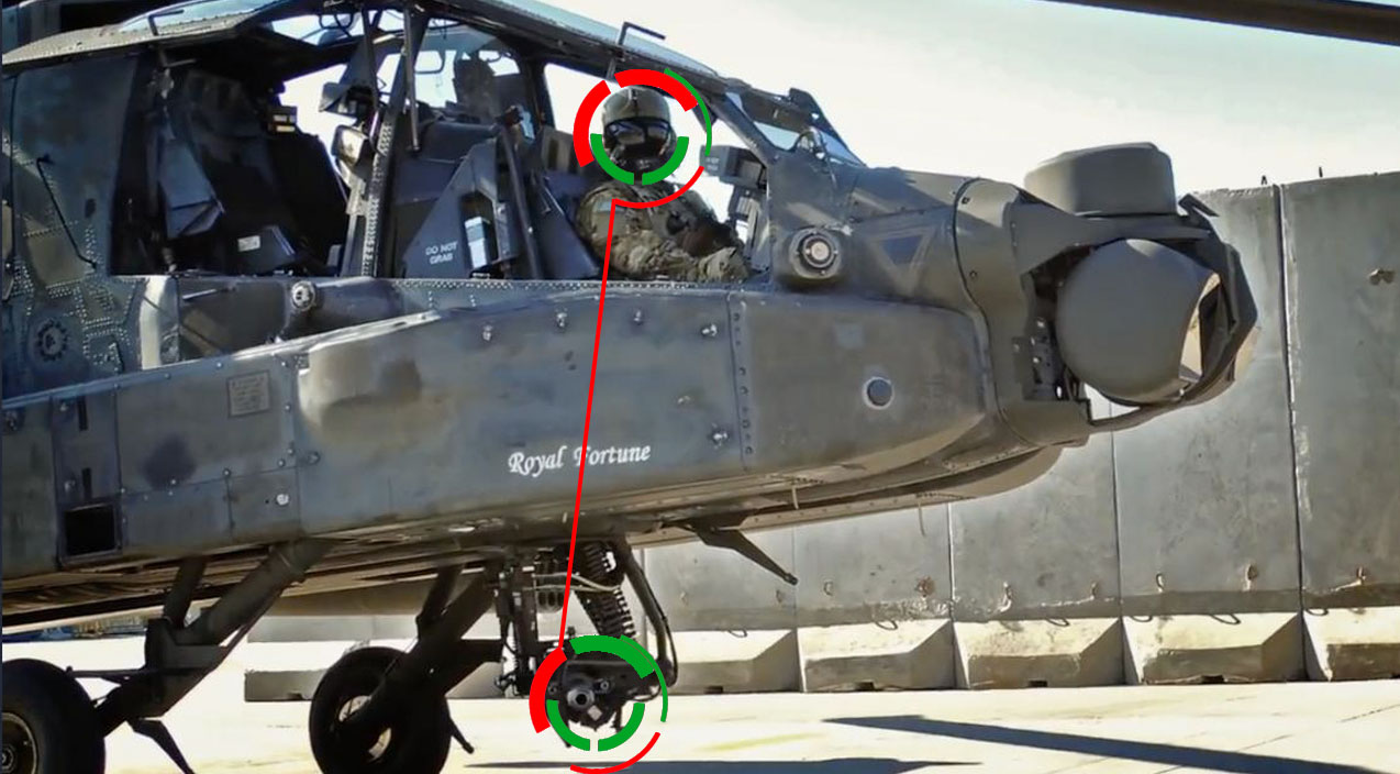 AH-64 Apache Helmet Gun Tracking System