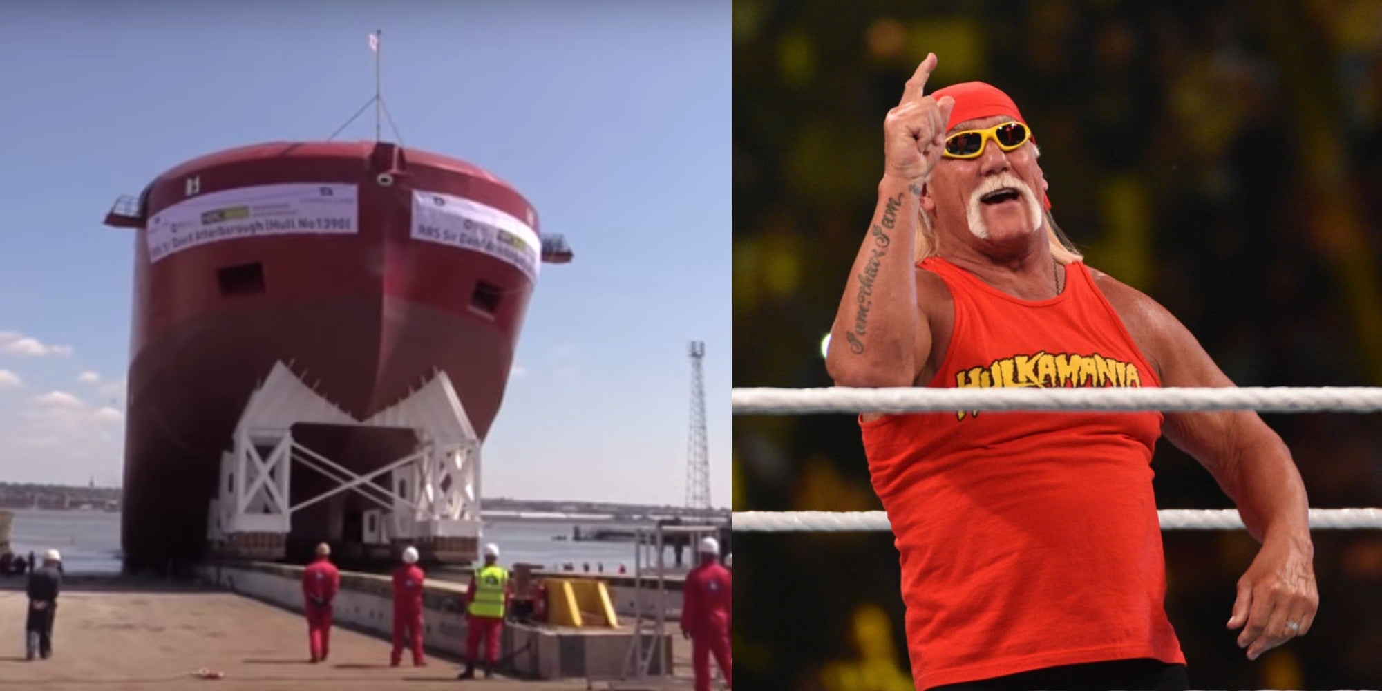 People Think The David Attenborough Boat Looks Just Like Hulk Hogan