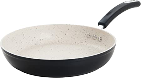 Black and white Stone Earth Frying Pan