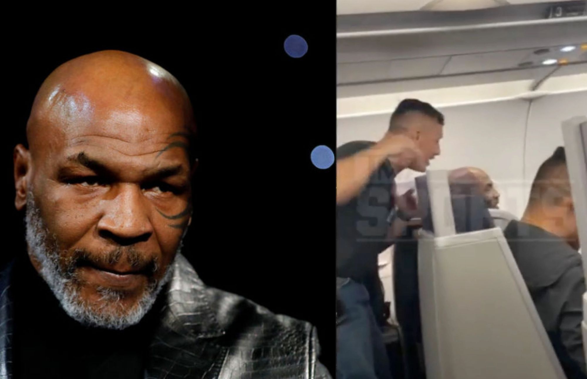 From Boxing Ring Into An Airplane Boxing Scene - Mike Tyson Filmed Punching A Drunk And Annoying Airline Passenger