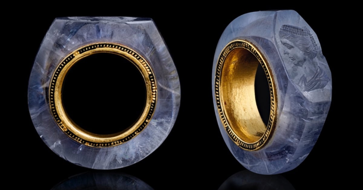 A Sky-Blue 2,000-Year-Old Sapphire Ring - Fascinating Archaeological Caligula Artifacts