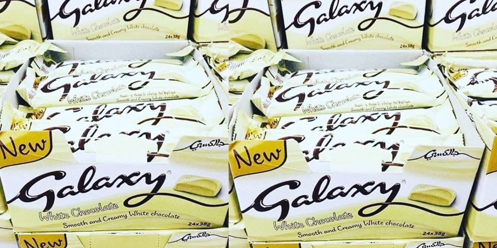 A lot of newly launched galaxy white chocolate boxes