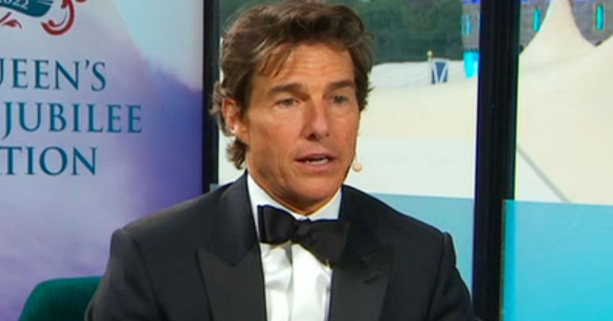 Tom Cruise in an interview in ITV promoting his latest movie