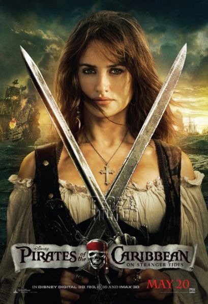 Amber heard in a pirate girl avatar, wearing white shirt and black jacket, holding swords in a cross position