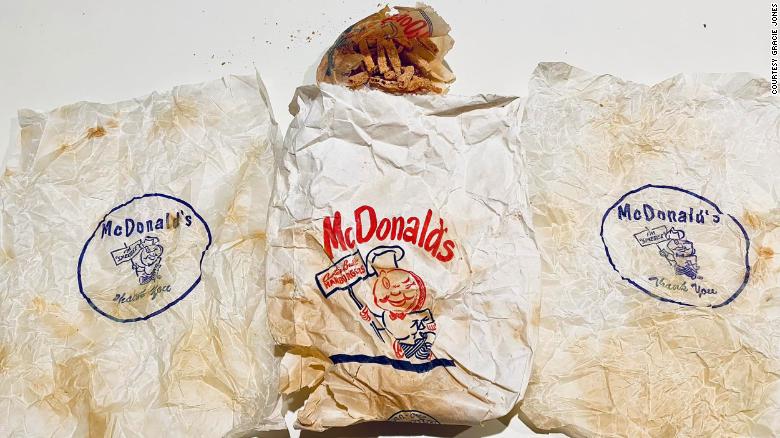 A 1950's McDonald's Bag With Fries Found By A Couple