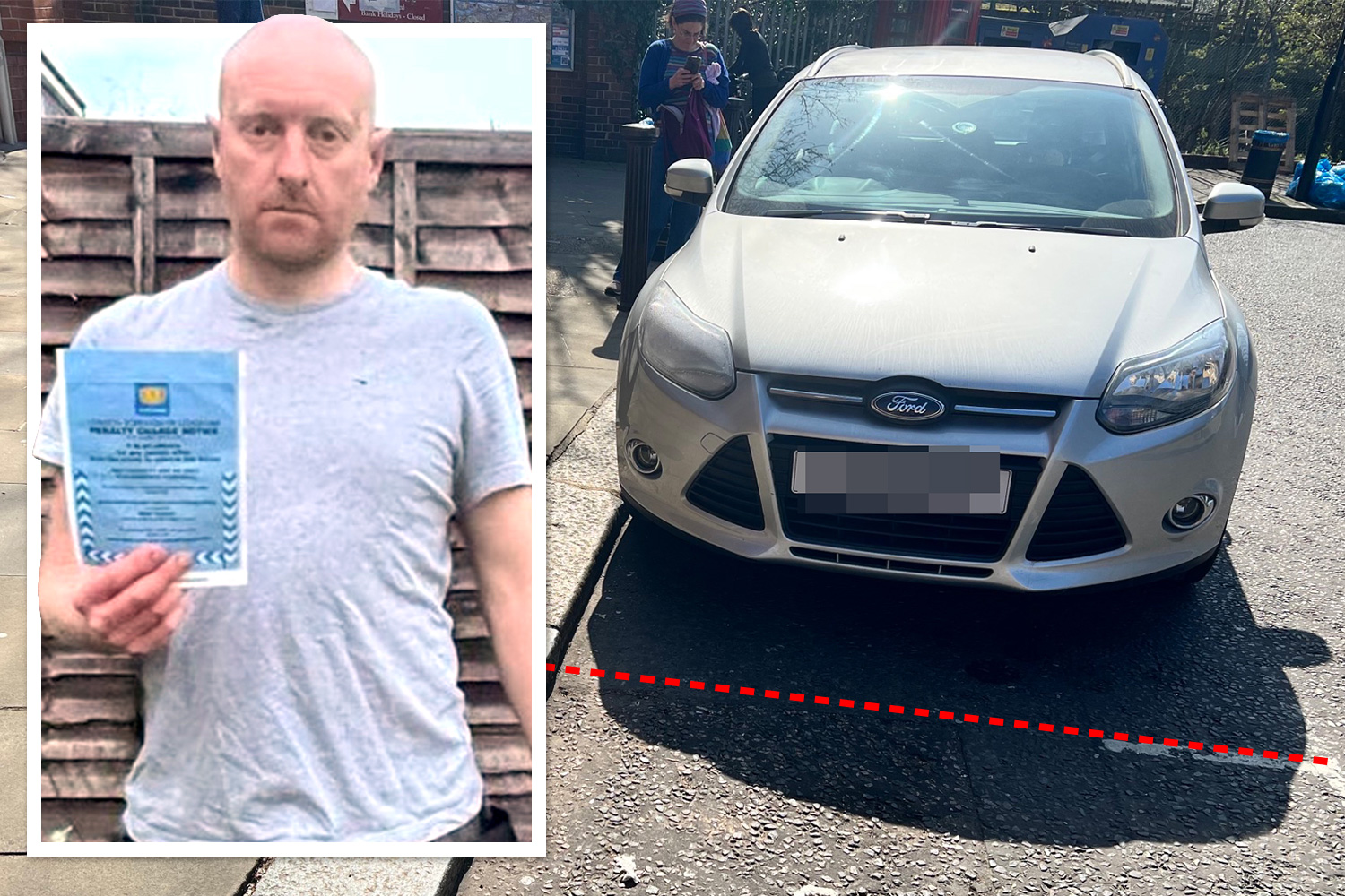 A Man Penalized Of £65 Because His Car's Shadow Was In Disabled Parking Space