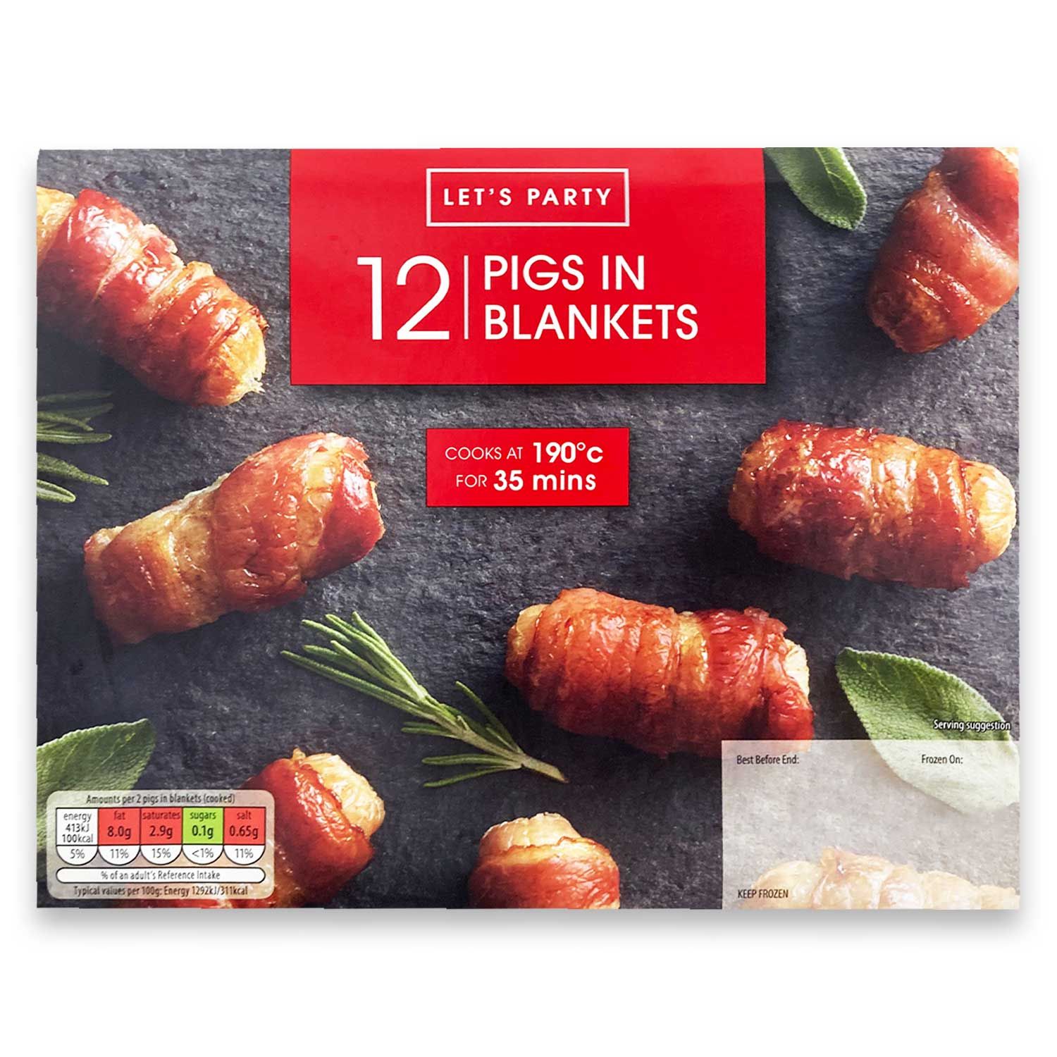 Pigs In A Blanket on a grey surface