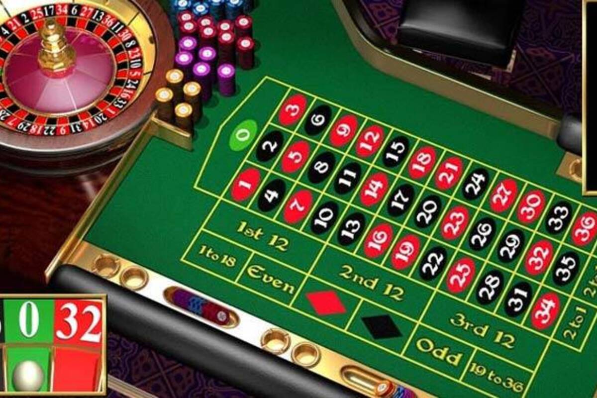 Roulette number bar with coins