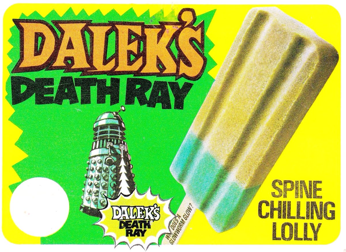 Brown and green Dalek's Death Ray Wall Ice lolly