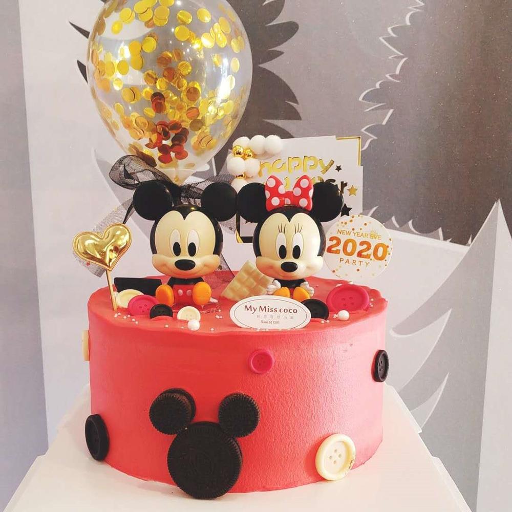 Red Mickey Mouse-Themed Cake