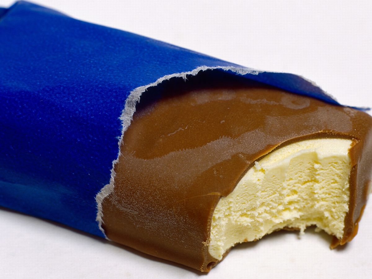 Choc-Ice ice cream in a blue wrapper