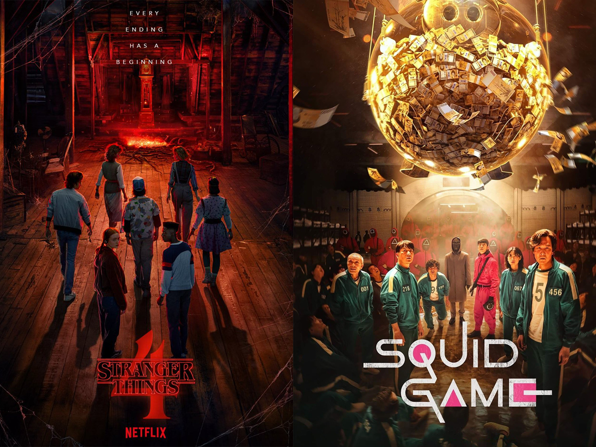 Stranger Things S4 and Squid Game the series