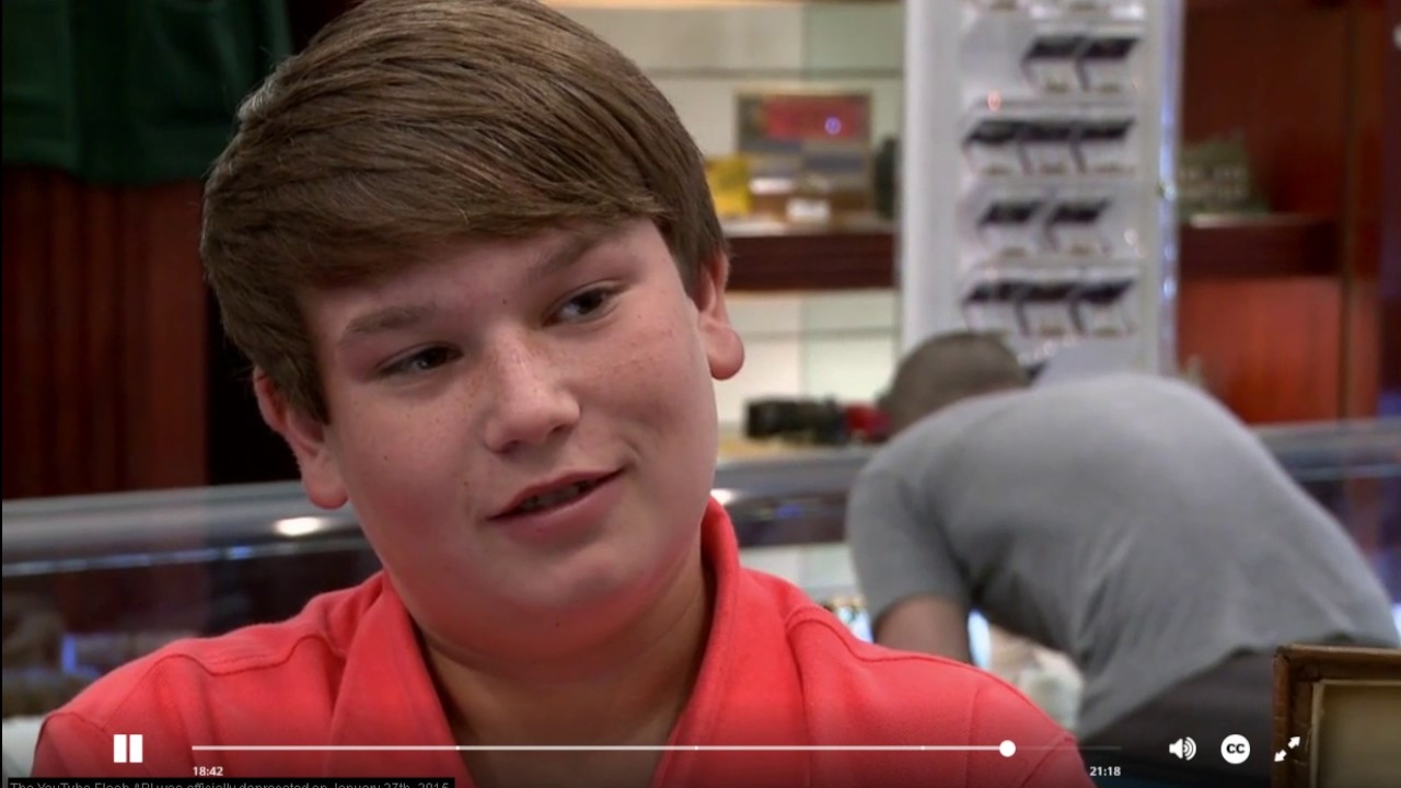 Screenshot of a video in which King Curtis is wearing a pink shirt