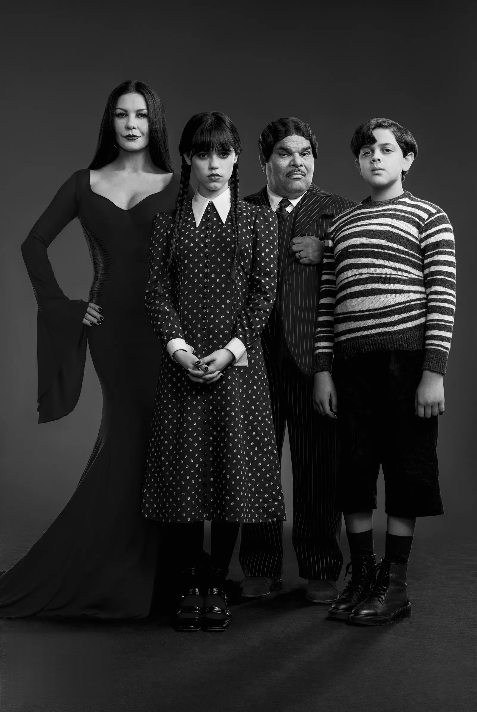 The Addams Family portrait from the Netflix's series Wednesday