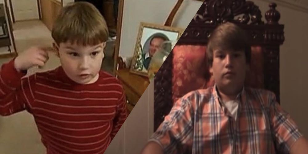 Young King Curtis wearing a red and white striped shirt; Teenager King Curtis wearing a check-shirt