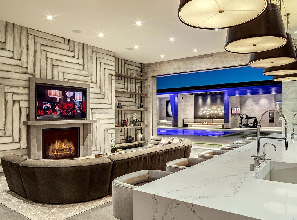 An inside view of the lounge of the Kylie Jenner new house