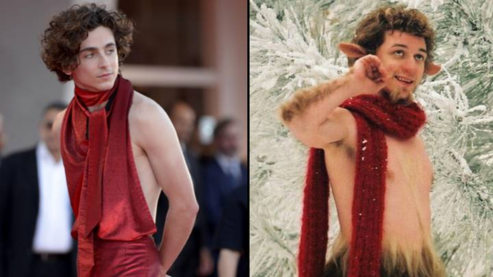 People Can't Ignore Timothée Chalamet As Mr Tumnus After His Red Carpet Look