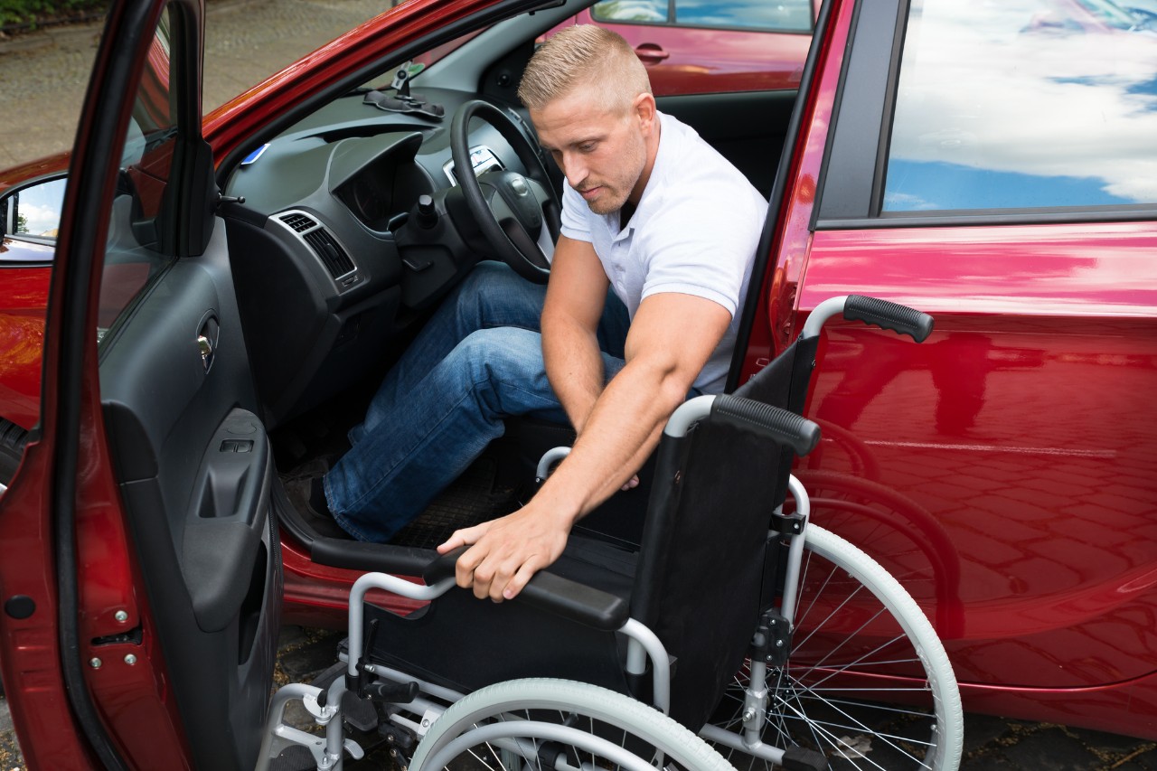 Devices To Help A Disabled Person Get Out Of His Car?